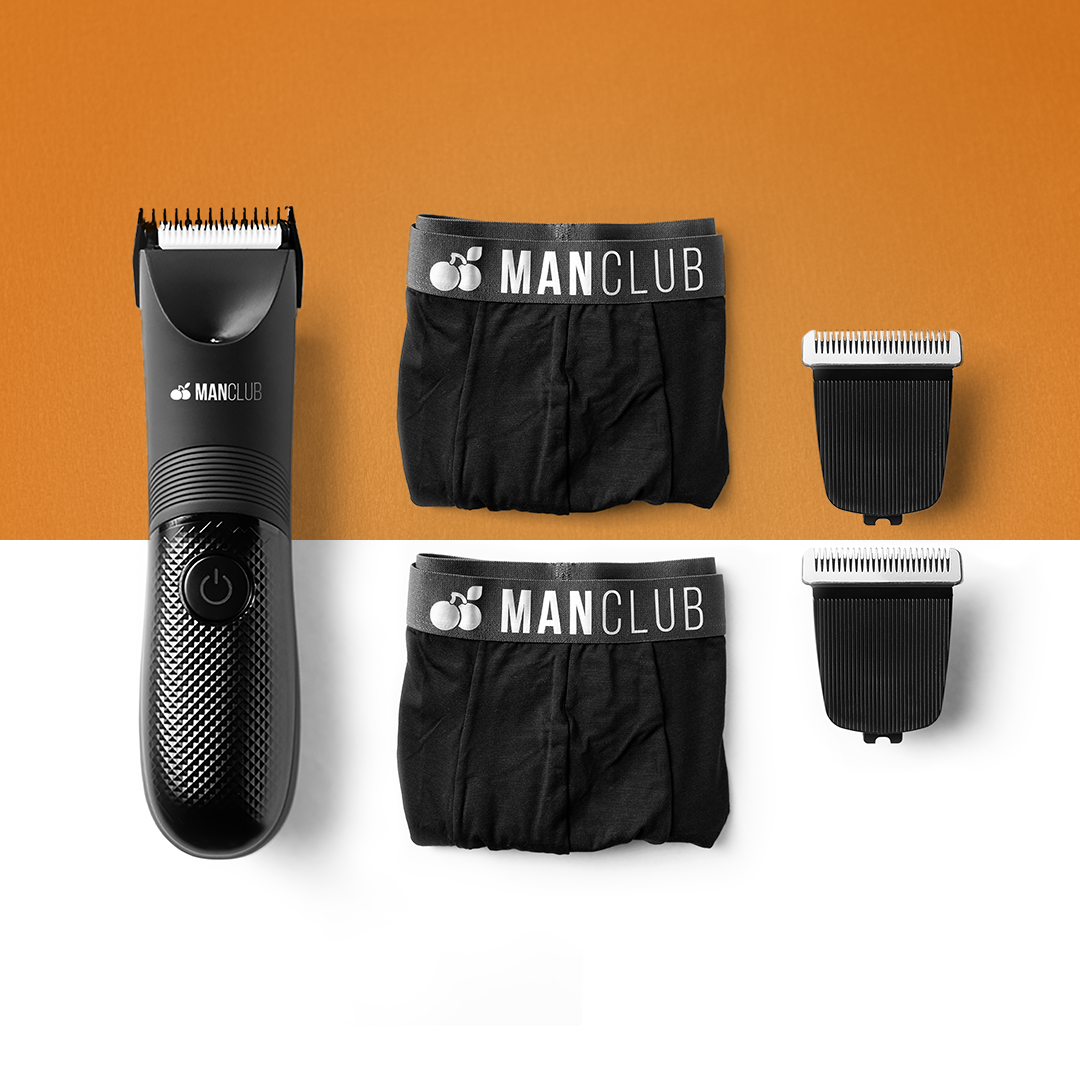 Kit Black - Desmatador + 2 Cuecas Boxer + 2 Lâminas