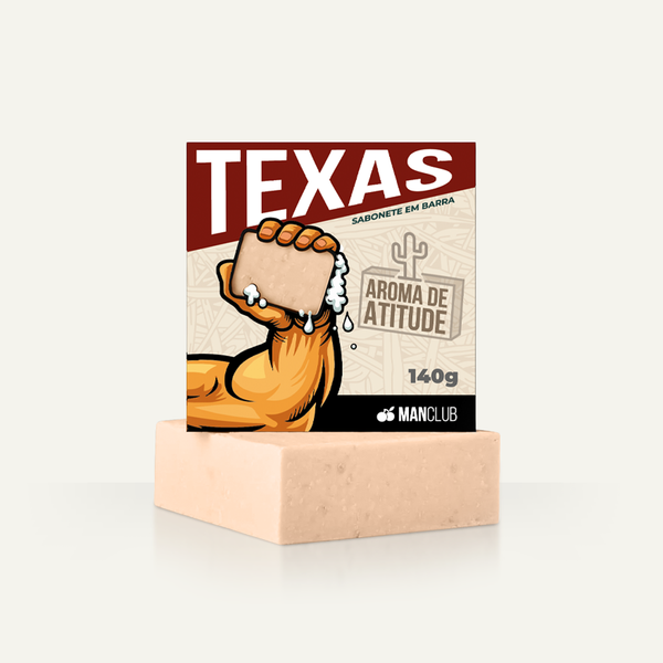 Sabonete Texas - Sabonete Masculino em Barra com Hortelã, Patchouli e Canela - Imagem 1