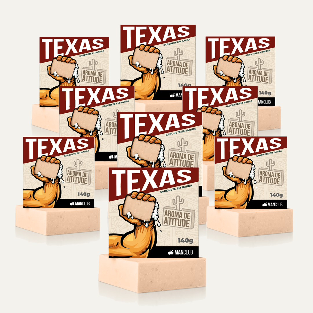 Sabonete Texas - Sabonete Masculino em Barra com Hortelã, Patchouli e Canela